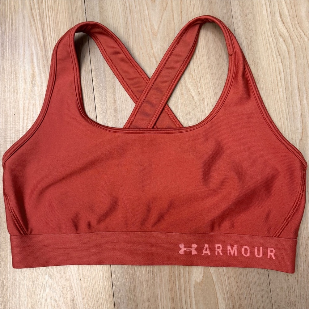 Under Armour Crossback Mid Sports Bra Women’s Large Athletic Athleisure Sporty